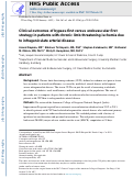 Cover page: Clinical outcomes of bypass-first versus endovascular-first strategy in patients with chronic limb-threatening ischemia due to infrageniculate arterial disease