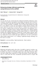 Cover page: Enhancing strategic defensive positioning and performance in the outfield