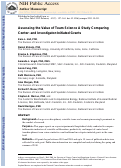 Cover page: Assessing the Value of Team Science A Study Comparing Center- and Investigator-Initiated Grants