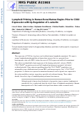 Cover page: Lymphoid priming in human bone marrow begins before expression of CD10 with upregulation of L-selectin