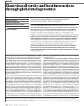 Cover page: Giant virus diversity and host interactions through global metagenomics