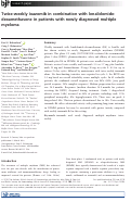 Cover page: Twice-weekly ixazomib in combination with lenalidomide-dexamethasone in patients with newly diagnosed multiple myeloma.