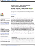 Cover page: Antibody Watch: Text mining antibody specificity from the literature