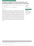 Cover page: Testing for Alzheimer Disease Biomarkers and Disclosing Results Across the Disease Continuum.