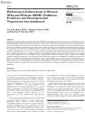 Cover page: Mathematics Achievement in Women With and Without ADHD: Childhood Predictors and Developmental Trajectories Into Adulthood.