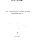 Cover page: Evolution of Marine Fish Biodiversity: Phylogenomics and Ecological Processes Shaping Diversification