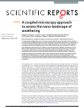 Cover page: A coupled microscopy approach to assess the nano-landscape of weathering