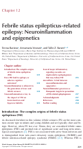 Cover page: Chapter 12 Febrile status epilepticus-related epilepsy: Neuroinflammation and epigenetics