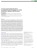 Cover page: A Unique and Scalable Model for Increasing Research Engagement, STEM Persistence, and Entry into Doctoral Programs.