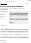 Cover page: Evaluation of a scientific data search infrastructure