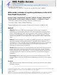 Cover page: White Matter Correlates of Cognitive Performance on the UCSF Brain Health Assessment