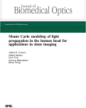 Cover page: Monte Carlo modeling of light propagation in the human head for applications in sinus imaging