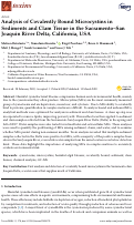 Cover page: Analysis of Covalently Bound Microcystins in Sediments and Clam Tissue in the Sacramento-San Joaquin River Delta, California, USA.