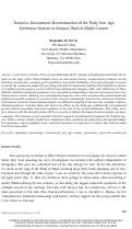 Cover page: Toward a Socionatural Reconstruction of the Early Iron Age Settlement System in Jordan’s Wadi al-Mujib Canyon