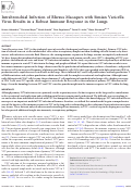 Cover page: Intrabronchial Infection of Rhesus Macaques with Simian Varicella Virus Results in a Robust Immune Response in the Lungs