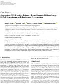 Cover page: Aggressive CD5-Positive Primary Bone Marrow Diffuse Large B-Cell Lymphoma with Leukemic Presentation