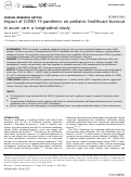 Cover page: Impact of COVID-19 pandemic on pediatric healthcare burnout in acute care: a longitudinal study