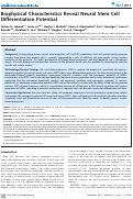 Cover page: Biophysical Characteristics Reveal Neural Stem Cell Differentiation Potential