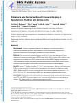 Cover page: Proteinuria and nocturnal blood pressure dipping in hypertensive children and adolescents