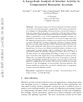 Cover page: A Large-Scale Analysis of Attacker Activity in Compromised Enterprise Accounts