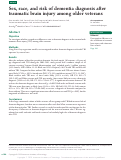 Cover page: Sex, race, and risk of dementia diagnosis after traumatic brain injury among older veterans.