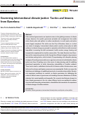 Cover page: Governing intersectional climate justice: Tactics and lessons from Barcelona