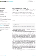 Cover page: Corrigendum: Atypical carboxysome loci: JEEPs or junk?