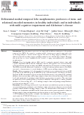 Cover page: Differential medial temporal lobe morphometric predictors of item‐ and relational‐encoded memories in healthy individuals and in individuals with mild cognitive impairment and Alzheimer's disease