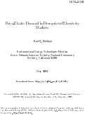 Cover page: Price-elastic demand in deregulated electricity markets