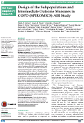 Cover page: Design of the Subpopulations and Intermediate Outcome Measures in COPD (SPIROMICS) AIR Study