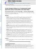 Cover page: Sexual Orientation Differences in Complementary Health Approaches Among Young Adults in the United States