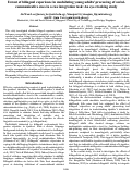 Cover page: Extent of bilingual experience in modulating young adults’ processing of social-communicative cues in a cue integration task: An eye-tracking study