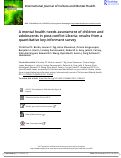 Cover page: A mental health needs assessment of children and adolescents in post-conflict Liberia: results from a quantitative key-informant survey