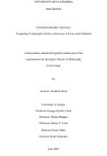 Cover page: Toward Sustainable Advocacy: Comparing Contraceptive Policy Advocacy in Texas and California