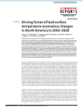 Cover page: Driving forces of land surface temperature anomalous changes in North America in 2002–2018