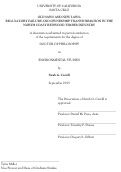 Cover page: Old Saws and New Laws: Regulatory Failure and Ownership Transformation in the North Coast Redwood Timber Industry