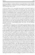 Cover page: A Necessary Balance: Gender and Power among the Indians of the Columbia Plateau. By Lillian A. Ackerman.