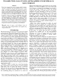 Cover page: Personality Traits, Locus of Control, and Susceptibility to Social Influence in Agency Judgments