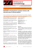 Cover page: Association of Fusobacterium nucleatum infection with colorectal cancer in Chinese patients