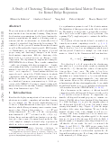 Cover page: A Study of Clustering Techniques and Hierarchical Matrix Formats for Kernel Ridge Regression