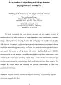 Cover page: X-ray study of aligned magnetic stripe domains in perpendicular multilayers