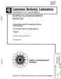 Cover page: Incorporating Global Warming Risks in Power Sector Planning. A Case Study of the New England Region. Volume I