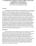 Cover page: The Chilling Effects of Administrative Burden on Efficiency Policy Uptake: Examining the Case of Federal ESAs