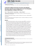 Cover page: Comparison between Short and Long Echo Time Magnetic Resonance Spectroscopic Imaging at 3T and 7T for Evaluating Brain Metabolites in Patients with Glioma