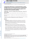 Cover page: Comparing the effectiveness of a brief intervention to reduce unhealthy alcohol use among adult primary care patients with and without depression: A machine learning approach with augmented inverse probability weighting.