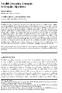 Cover page: Parallel computing strategies for irregular algorithms