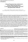 Cover page: Induced Pluripotent Stem Cell-Derived Retinal Pigmented Epithelium: A Comparative Study Between Cell Lines and Differentiation Methods