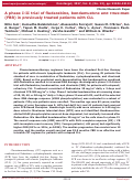 Cover page: A phase I-II trial of fludarabine, bendamustine and rituximab (FBR) in previously treated patients with CLL