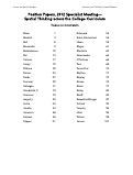 Cover page of Spatial Thinking across the College Curriculum, Position Papers