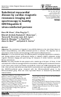 Cover page: Subclinical myocardial disease by cardiac magnetic resonance imaging and spectroscopy in healthy HIV/Hepatitis C virus-coinfected persons